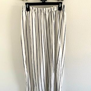 White and black pant and shirt set